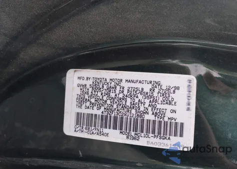 1999 Toyota Sienna Le z USA, uszkodzony, nr VIN 4T3ZF13C2XU121880